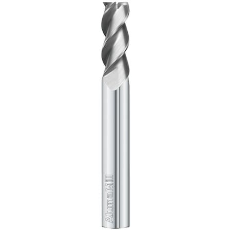 3-Flute - 36° Helix - 3835 AlumaMill HP End Mills, RH Spiral, Square, Extra-Long, 1/2